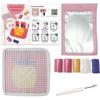 Latched Hook Coaster Kits for Adults Starter Embroidery Kits Coaster Making Kits Fruit Coaster Needlework Crafts Kits