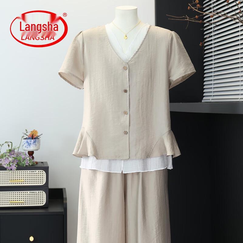 LANSWE Women s Summer Two-Piece Set 2XL