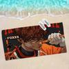 The FoxholeS Court Anime Microfiber Blanket Quick Drying Beach Towels Oversized Printing Super Absorbent Pool Towel Blanket