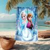 Ultra-Soft Beach Towel with Elsa Theme,Ideal for Pool - Camping, Diving - Perfect Travel Essential, Vibrant Beach Towel.
