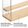 Transparent Acrylic Display Box, Wooden Shelves Storage Box,Suitable for Protection and Display of Small Collections of Toy Car