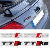 3D ABS TTS TTRS Emblem Car Body Rear Trunk Sticker Decoration Accessorie For S TT RS Sline A3 A4 A5 A6 B9 B8 8P 8V B6 C7 Q5