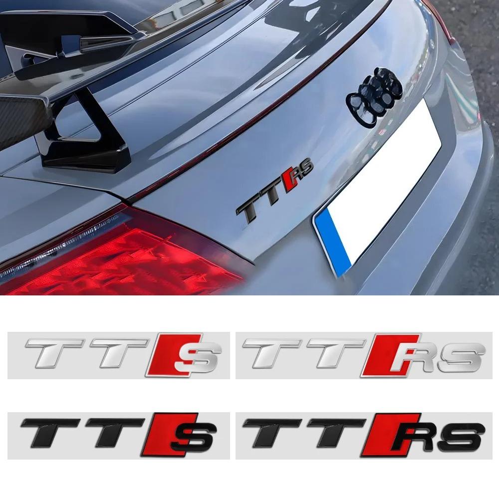 3D ABS TTS TTRS Emblem Car Body Rear Trunk Sticker Decoration Accessorie For S TT RS Sline A3 A4 A5 A6 B9 B8 8P 8V B6 C7 Q5