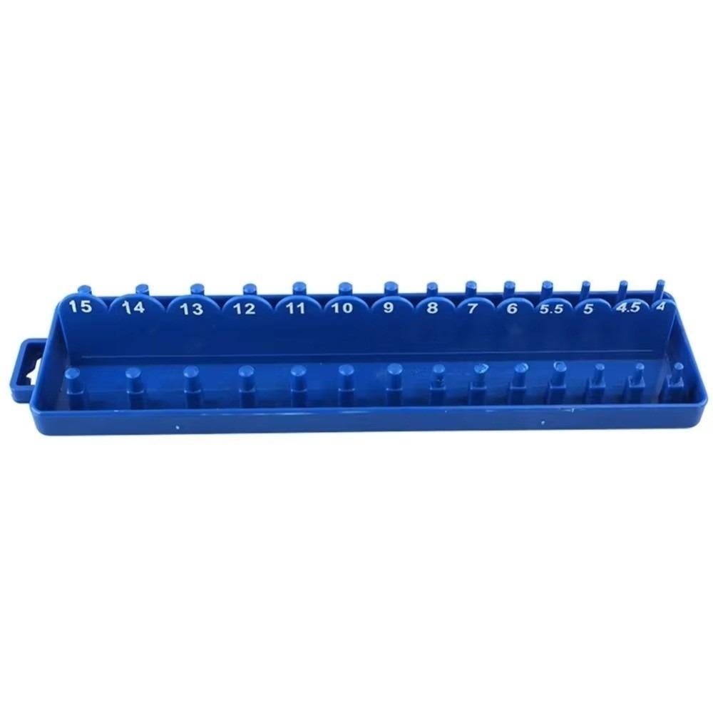 

High Quality Blue Clip Rail Holder Plastic 1/4 Inch Tray Tool Organizer синій