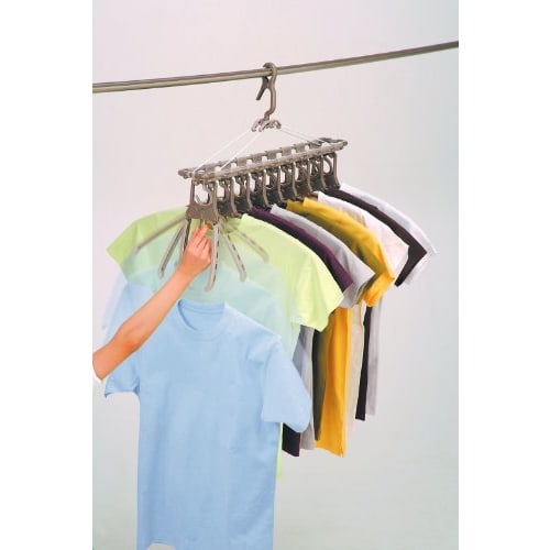 Twin Mall Laundry Drying Rack, Horizontal Aluminum Hanger 40-Piece Set & 9-Row Aluminum Hanger FS-1