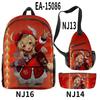 Luxury Novelty Cool Genshin Impact 3D Printed 3pcs/Set Pupil School Bags Travel Laptop Backpack Chest Bag Pencil Case