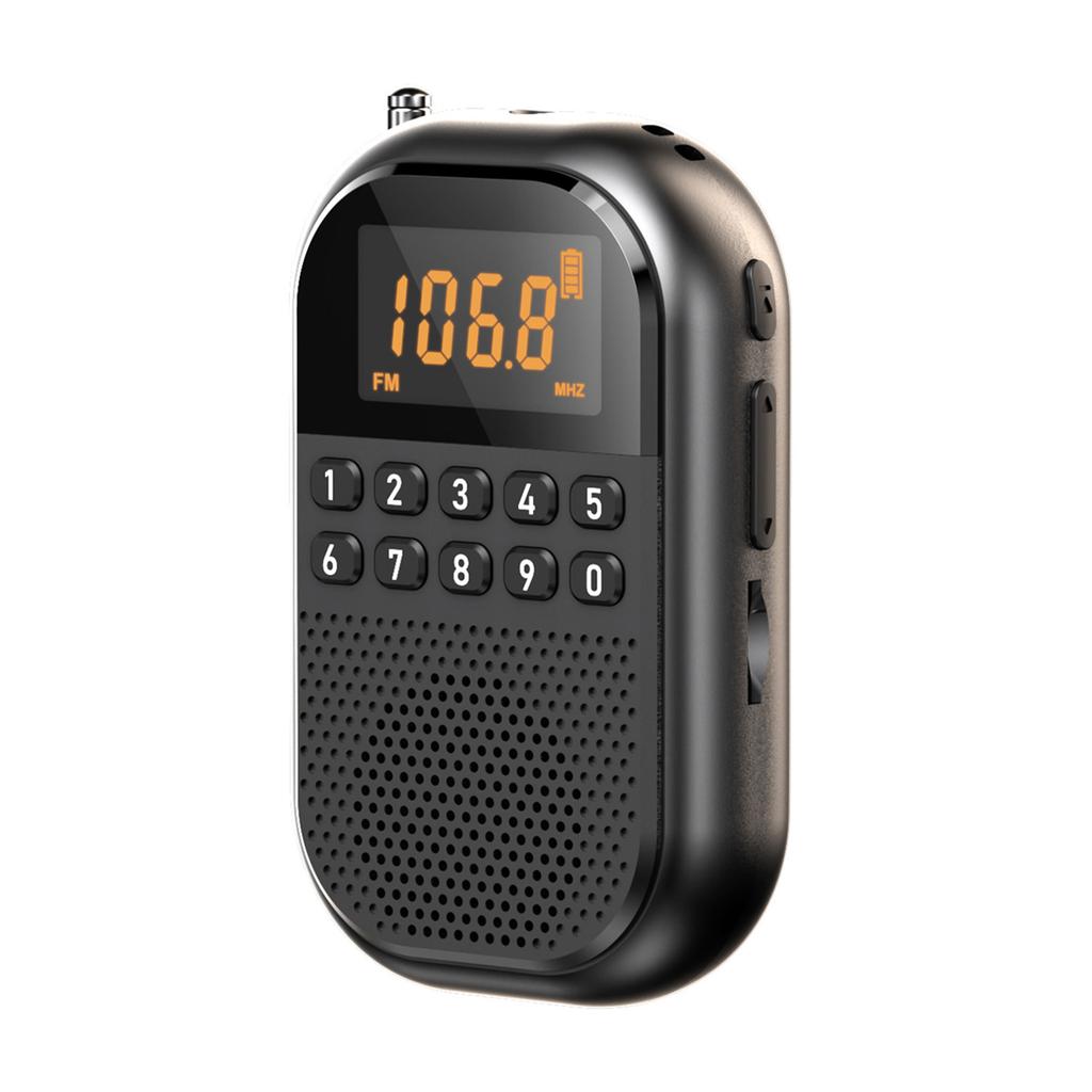 2025 New Mini Portable Radio FM/AM 1100mAh Card-rechargeable Bluetooth Radio
