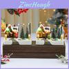Christmas Resin Music Box Snow Scene With Light For Holiday Decor And Gift