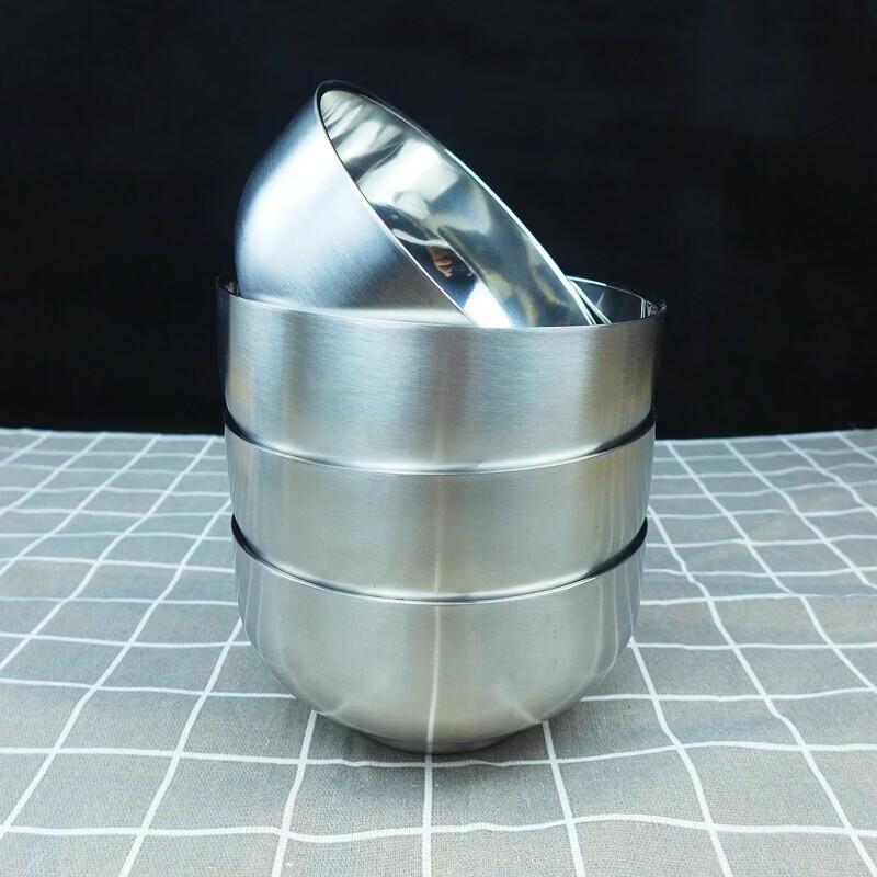 Korean Style 304 Stainless Steel Double-Layer Bowl