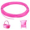 Benzi de Ratan Plastic Împletit, Material Solid pentru Împletit, pentru DIY, Împletit Mobilier, Roz, 4mm, 50m/500g