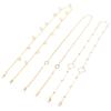 3 Stück Kette Goldfarben Dekoration Legierung Sonnenbrille Brillenkette Augenmaskenkette Stilvoll