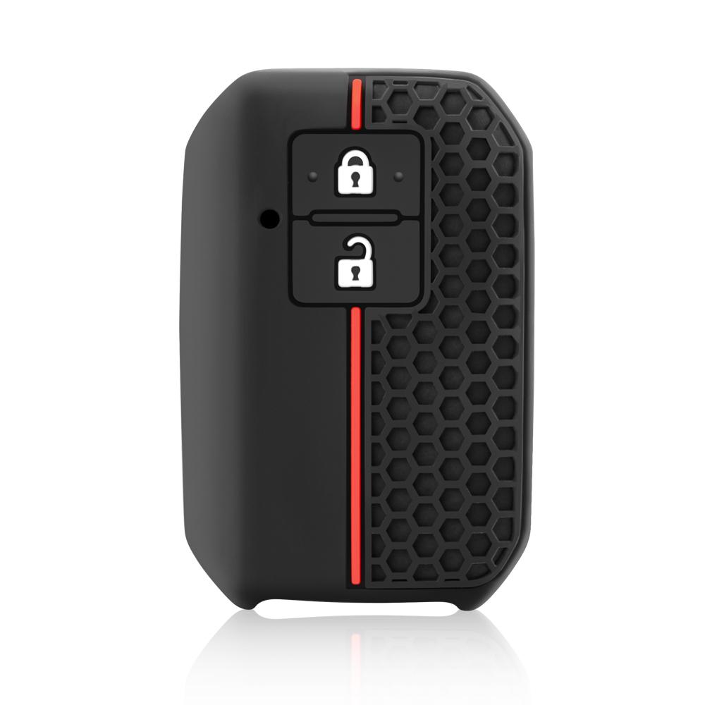 Silicone Key Case Cover For Suzuki Swift 2017 2018 Keyless Fob Shell Skin Keyring Key Chain Holder Protector
