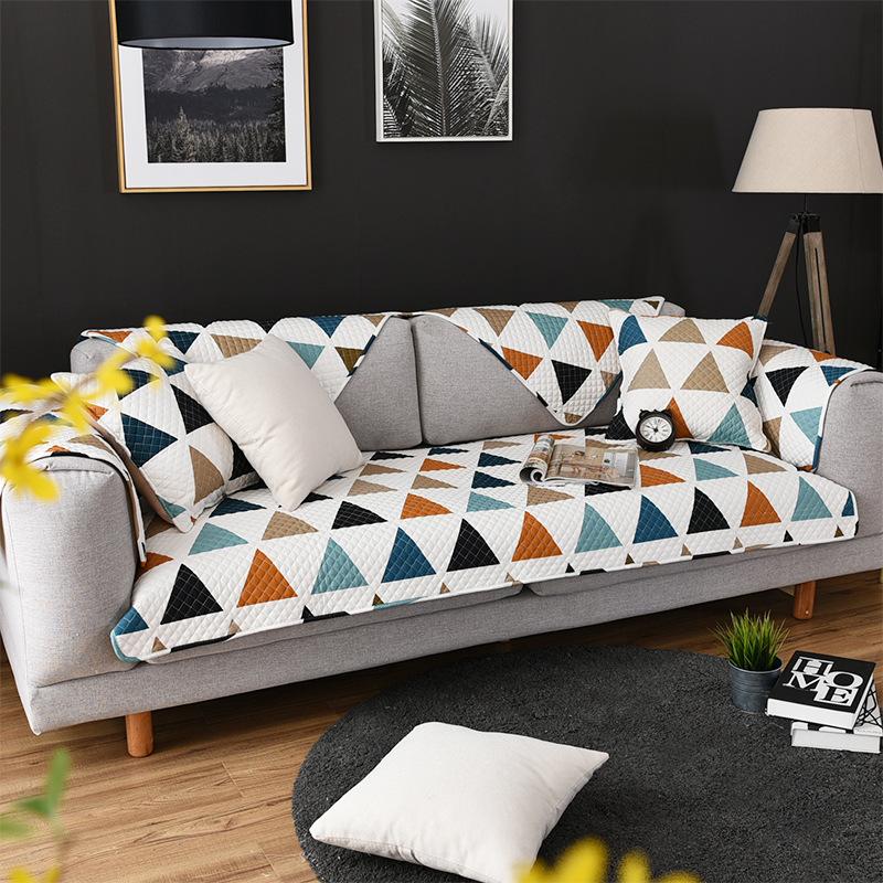 

Новая хлопковая диванная подушка Four Seasons, нескользящая хлопковая современная минималистичная подушка, зимнее диванное полотенце 70*70