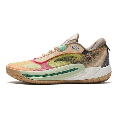 Comfortable Versatile Trendy Non-Slip Durable Low-Top Basketball Shoes Women Sneaker Yellow Brown 122431106Q-3