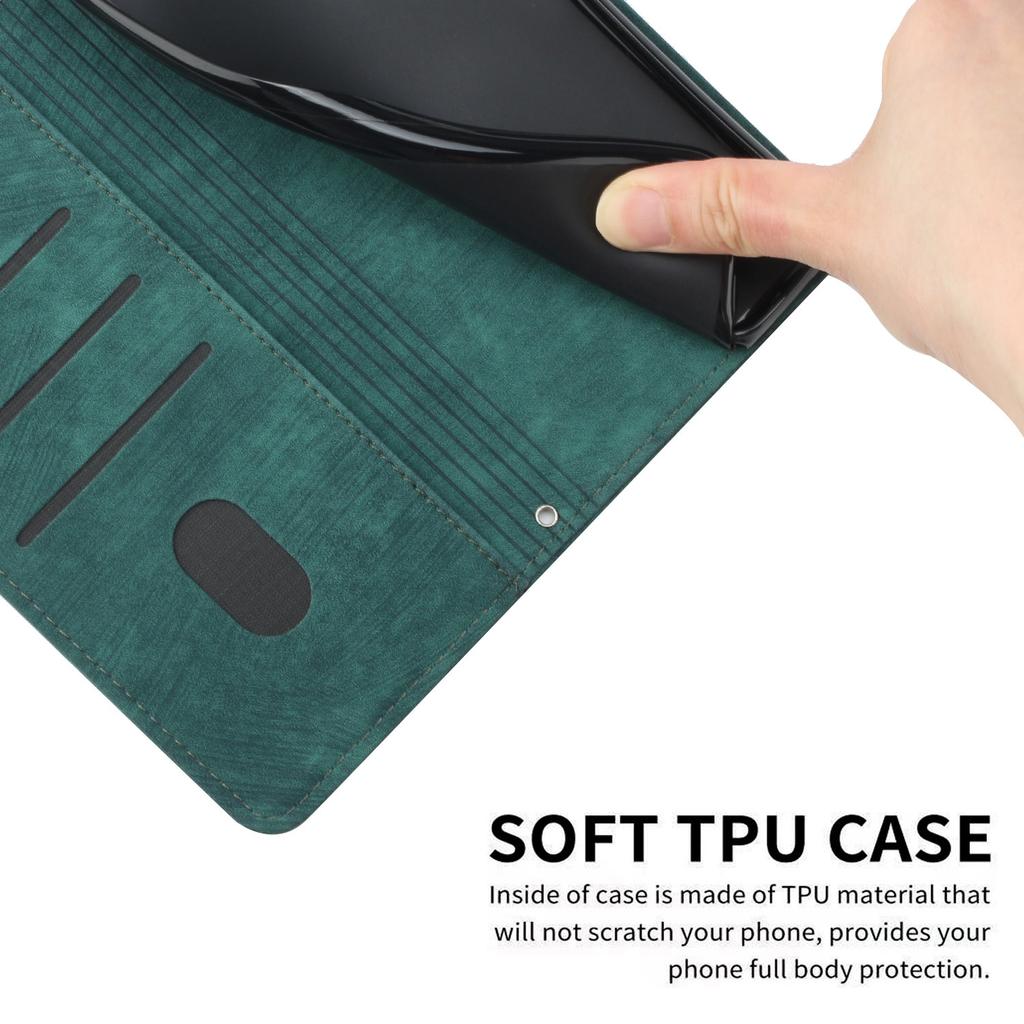 For Xiaomi Redmi K70E 5G/Poco X6 Pro 5G Phone Case Wallet PU Leather Flip Line Imprinted Cover