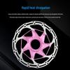 RIRO Ultra-light Center Lock Disc Brake Rotor for Mountain and Road Bikes, 140/160MM, Heat Dissipation.