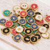 4-8pcs Stainless Steel Enamel Star Heart Eye Shell Sun Round Random Charm Base Anklet Pendant DIY Earring Necklace Jewelry Makin