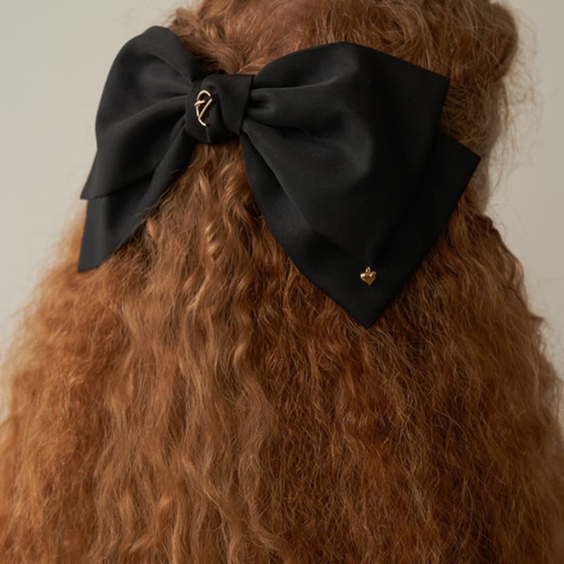 FLOWOOM Matt Punkt Haarschleife-Schwarz