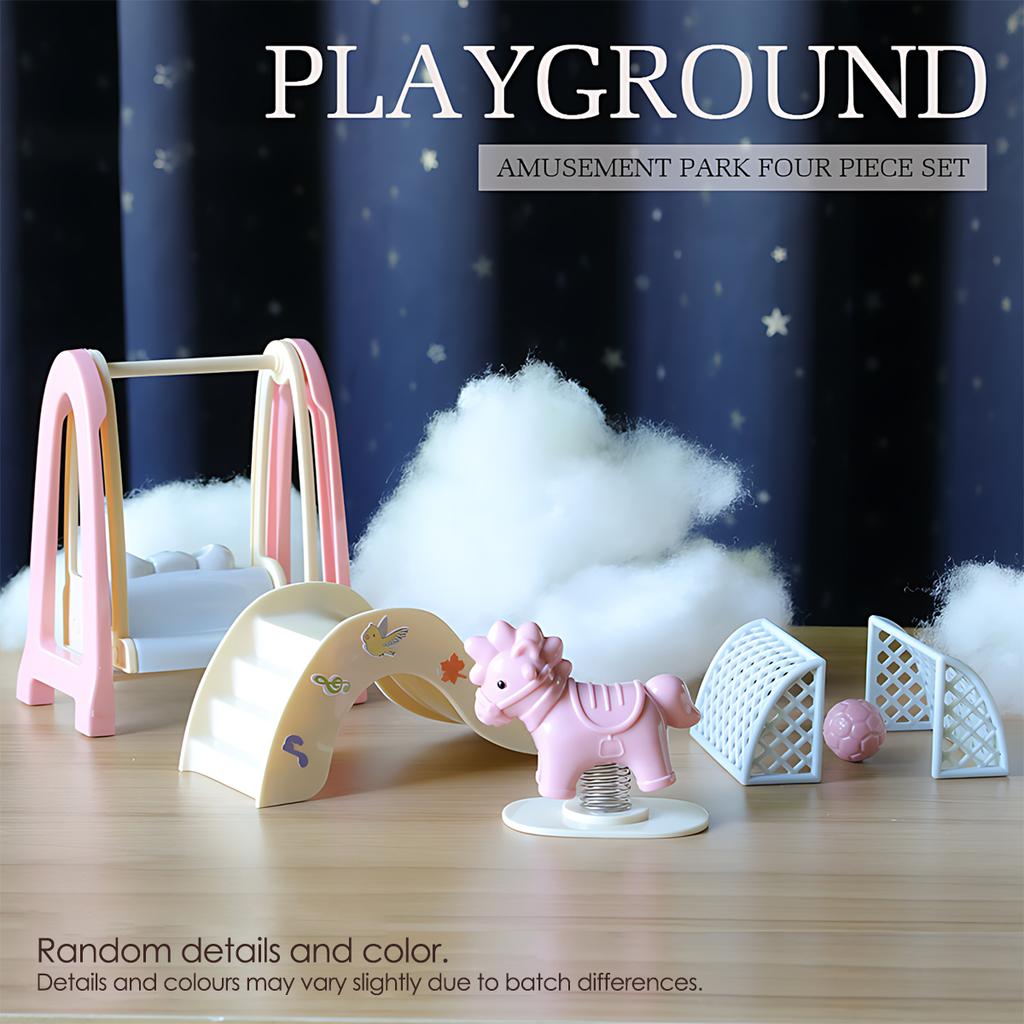 1:12 Miniature Furniture Forest Family Kitchen Toy Dining Table Dollhouse Accessories Bathroom Pretend Play For Girl Gifts Toys