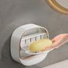 Wall-mounted Luxury Soap Box Rack, No Need for Drilling, Water-draining Laundry Soap Box, Convenient