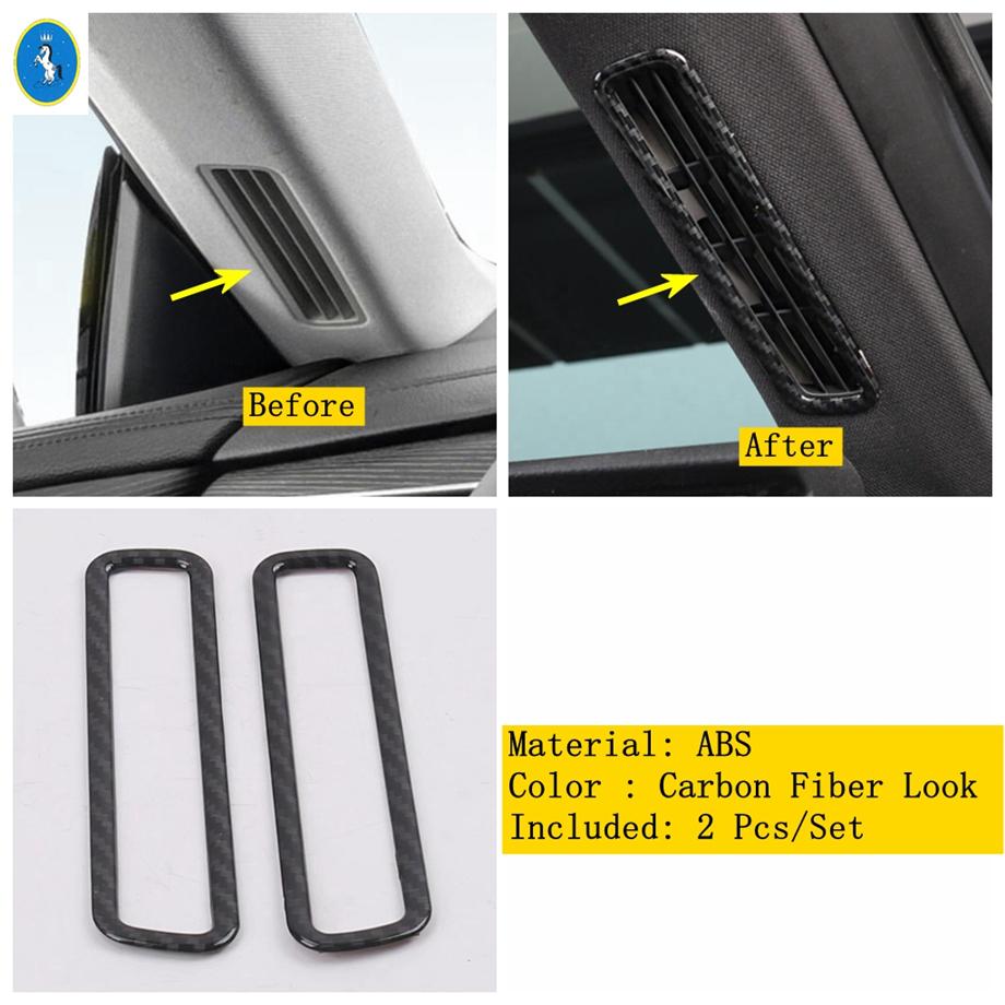 ABS Car Inner Window A-pillar Air Outlet Frame Decor Cover Trim For Volkswagen Arteon 2018 - 2024 Interior Refit Kit Accessories