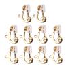 Gold Clip-on Earring Clip Converter for Non-Pierced Ears Jewellery Making