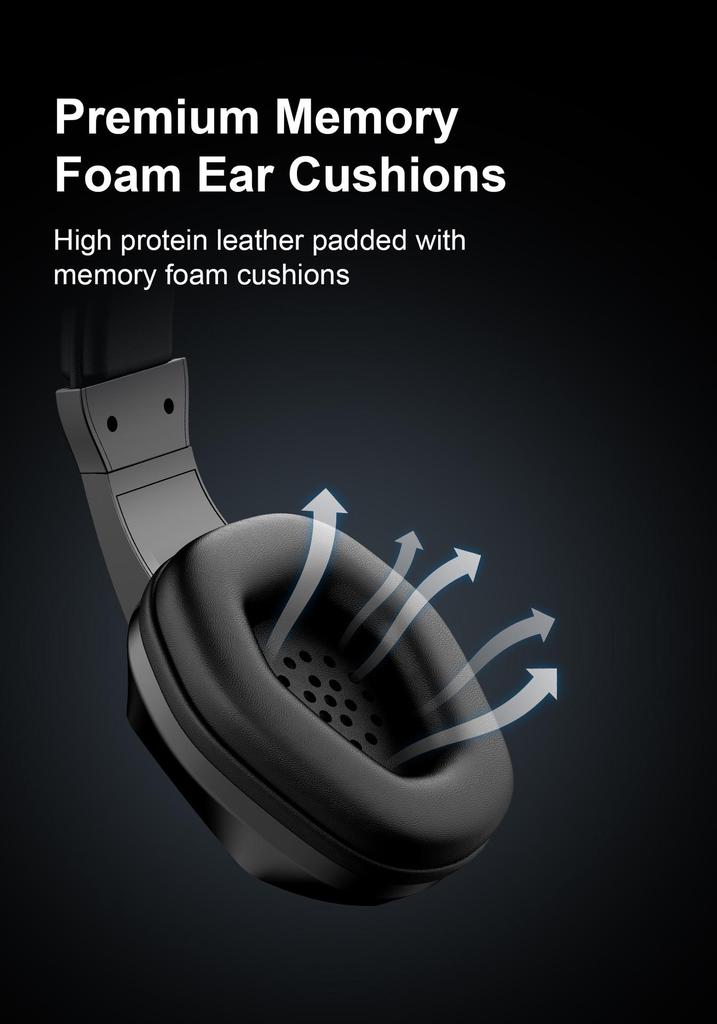 2.4G Bluetooth Luminous Gaming Headset with USB Wireless Transmitter - Low Latency Esports Audio.