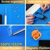 Magnetic Mat Silicone Repair Mat Circuit Board Soldering Pad Heat Resistant 932°F Anti-Static for ESD Iron Phone Repair