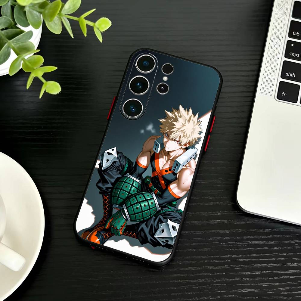 Katsuki Bakugo R-Hero Academia Handyhülle Für Samsung S26,S25,S24,S23,S22,S21,S20,Ultra,Plus,FE Schwarze Weiche Hülle
