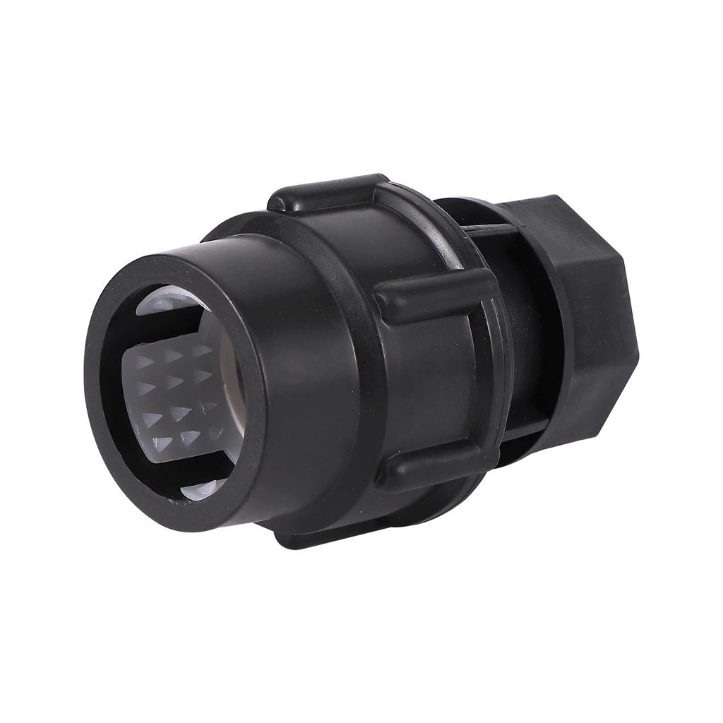 PE Pipe Black Straight Reducing Connector 20/25/32/40/50mm Tube Fitting 1/2" 3/4"1"1.2"1.5"Female/Male Thread Irrigation Adapter