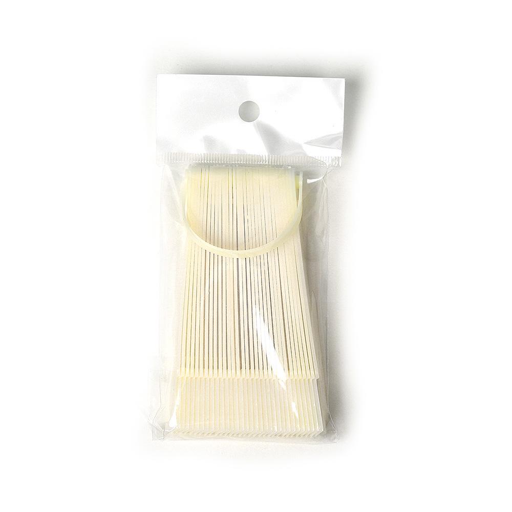 

KADS 24 шт., накладные кончики ногтей, прозрачные белые палочки для образцов, для практики ногтей