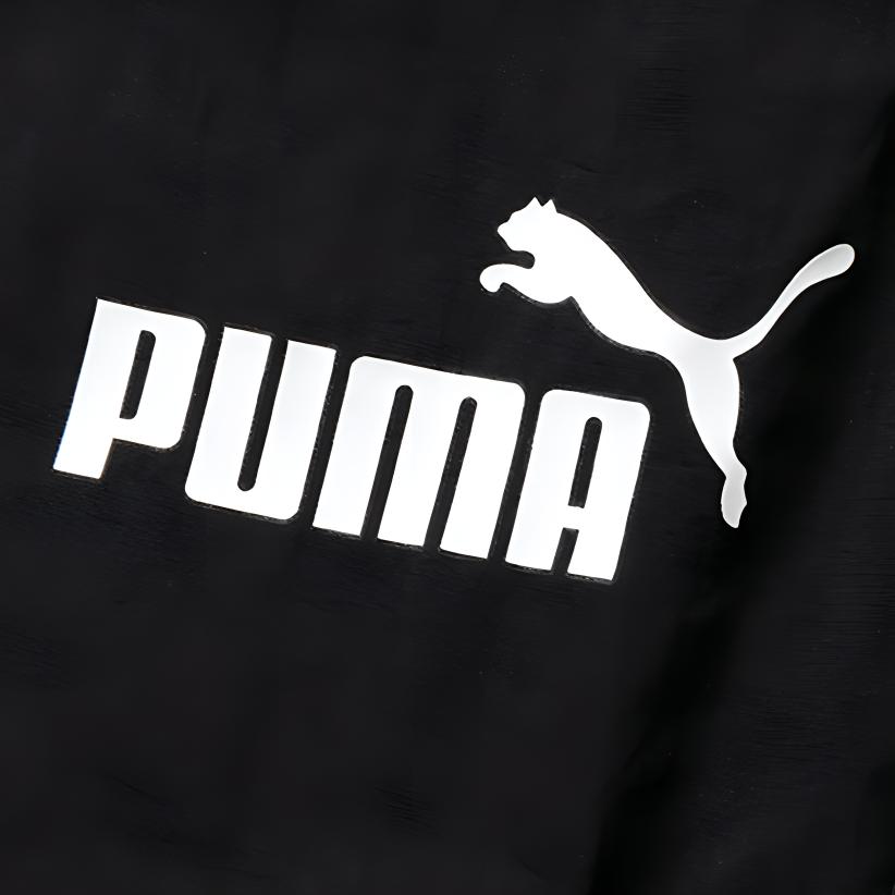 Puma Solid Color Casual Woven Lace-Up Mid-Rise Knitted Sports Pants Men pants Black 685578-01