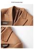 Trench in Lana da Uomo Doppiopetto - Lungo, Sopra il Ginocchio, Capo d'Abbigliamento Caldo per Autunno/Inverno, Stile Business Casual per Tutte le Età.