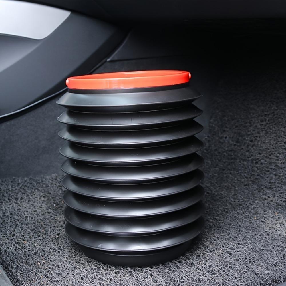 1PC Car Carrying Folding 4L Car Wash Trash Can, Portable Fishing Bucket, Umbrella Travel Retractable Storage Bucket, Outdoor Portable Trash Can