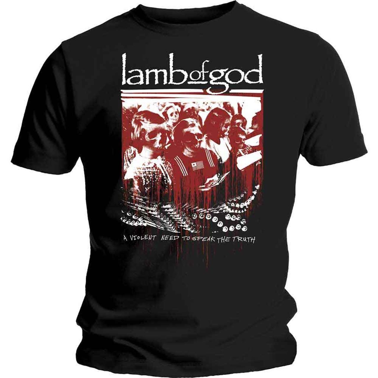 Lamb Of God: Enough is Enough T-Shirt (Officially Licensed) Small L