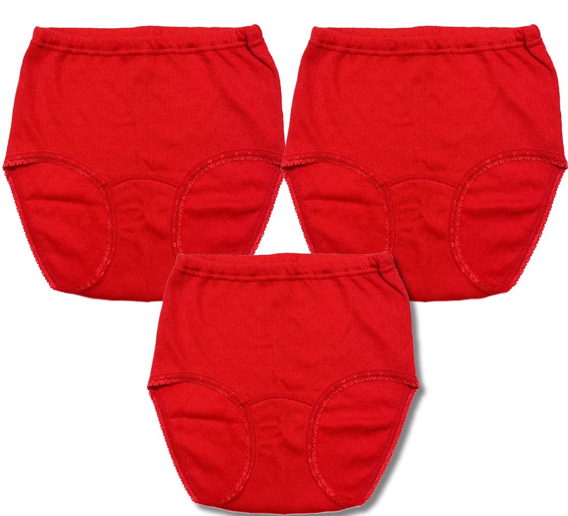 

Red Pants from Magical Red Gauze Shorts Set in [Original Sugamo s Maruji] 3-Piece (Made Japan) (100% Cotton) (M/L/LL (L)