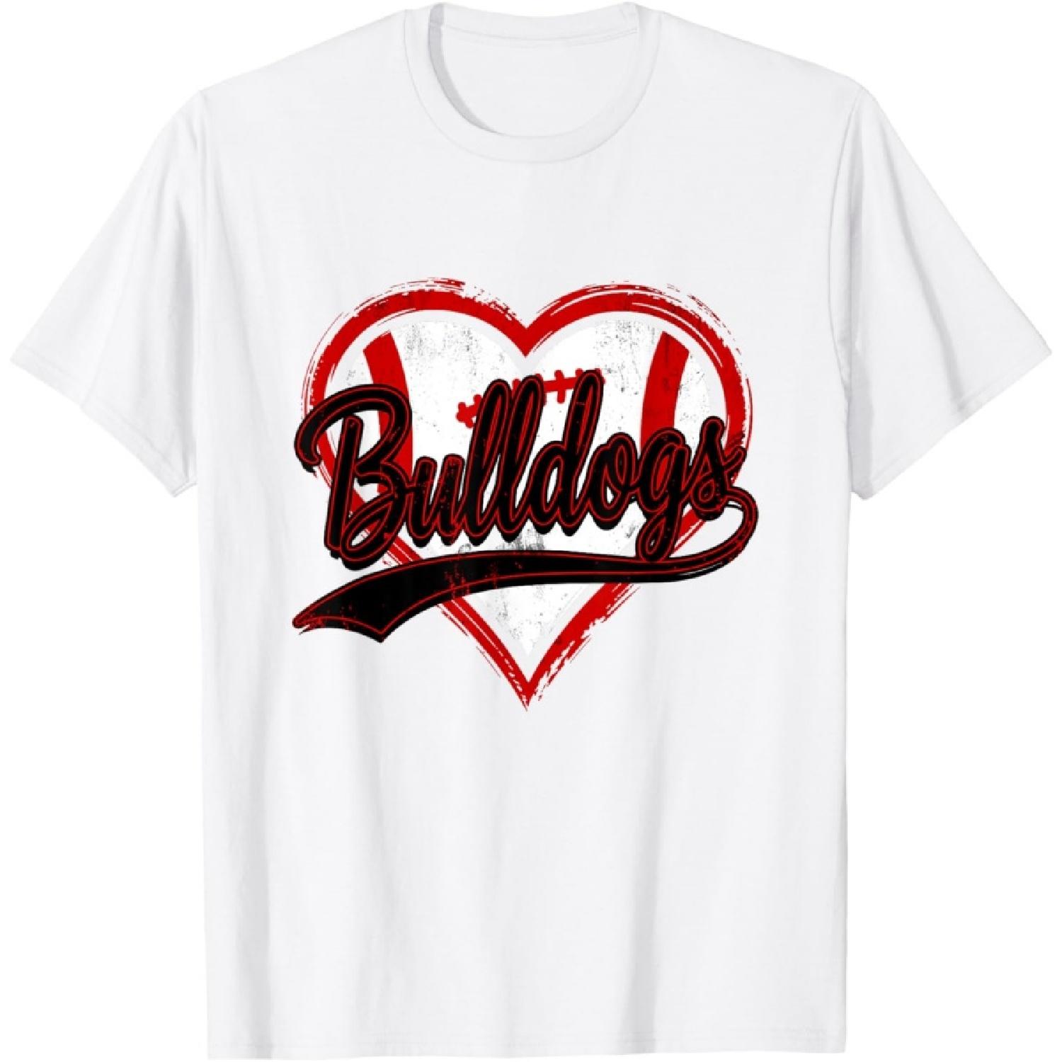 Bulldogs Heart - Athletic Throwback Design - Classic T-Shirt S