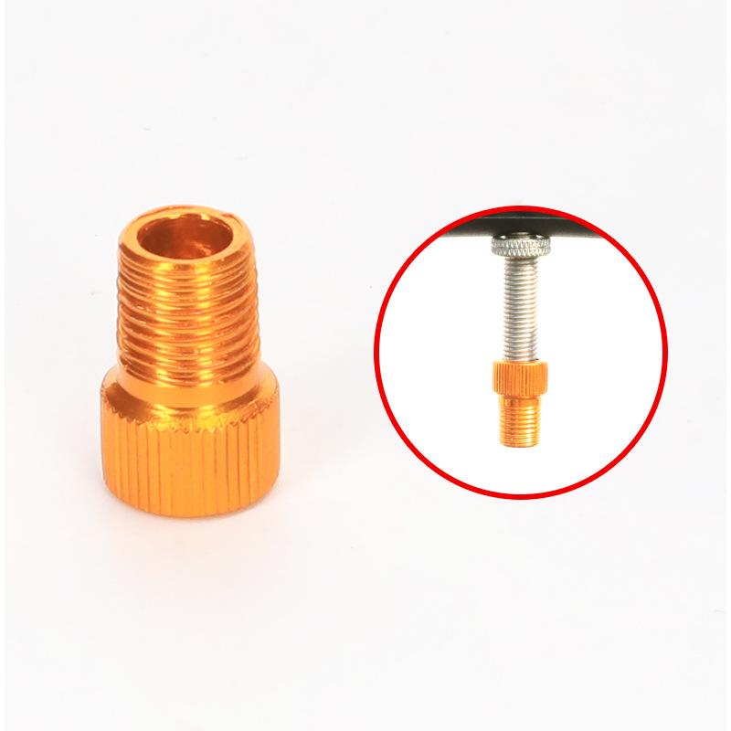 1PC Aluminum Alloy Bike Valve Adapter Convert Presta To Schrader Valve Bicycle Pump Air Nozzle Tube Tools Bicycle Accessories