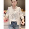 Retro Style Disc Buckle Floral Fashion Women's Spring Retro Top Vest Fashion Exterior Women's Clothing