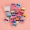 Poggle Hip Pom Pom Soft Fur Doll Sunglasses Keychain