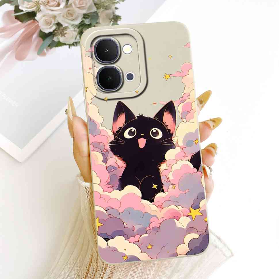 For Vivo Y31d 4G V2543 Case Fashion Cartoon Painting Silicone Full Protcetion Back Cover For Vivo Y 31d Y31D 4G Bumper Shell