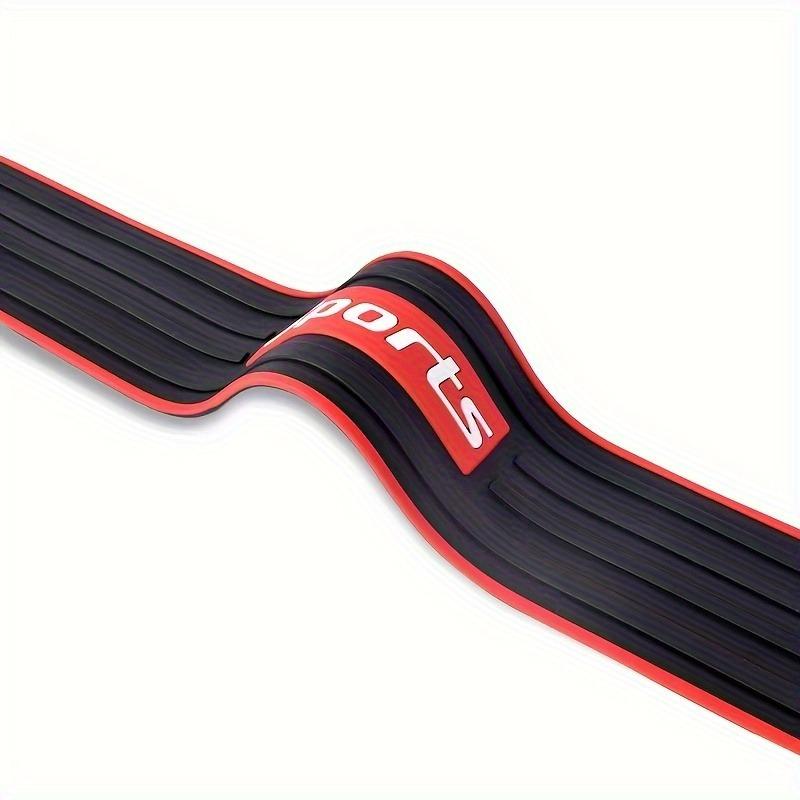 Car Rear Bumper Protector Guard, Trunk Sill Cover Strip Scratch Guard Pad, Universal Rubber Threshold Protection Sticker for Auto Accessories