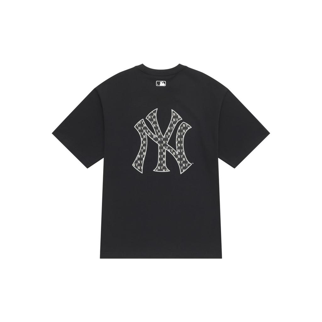 MLB MONOGRAM SS25 T Shirt Unisex Black 3ATSM0653-50BKS