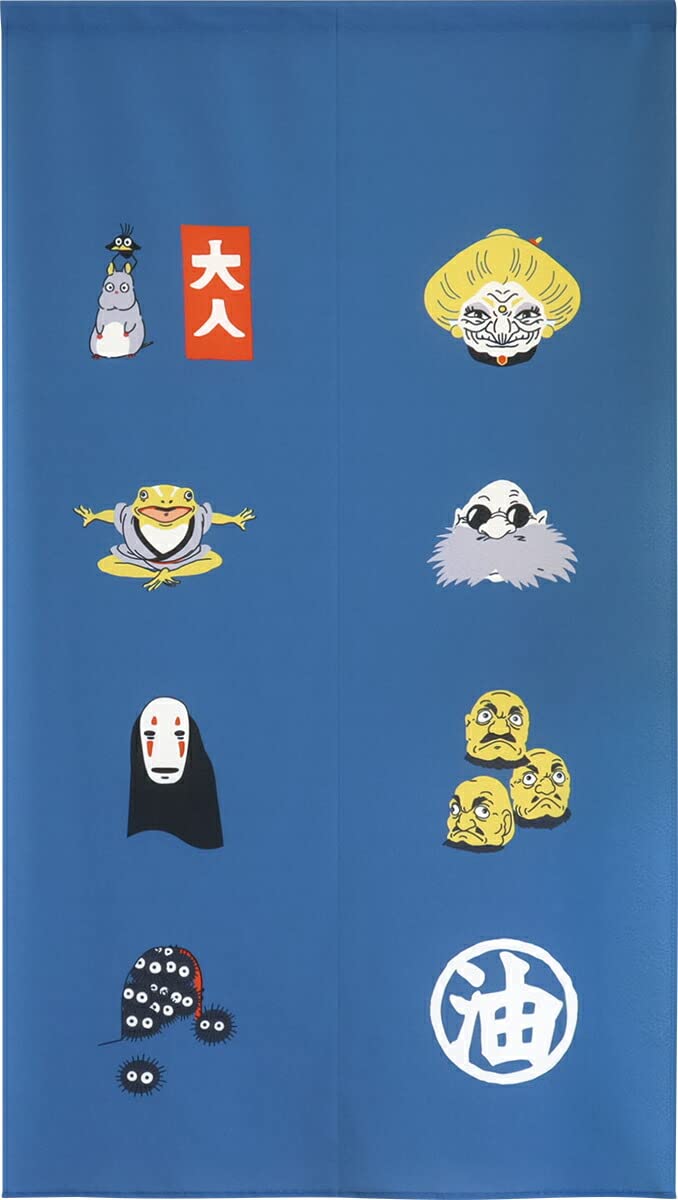 

Норен Kobo Ghibli Унесенные призраками Товары, Товары для интерьера, Гобелен, Постер, Занавеска норен, Хаку, Безликий, Юбаба, Перегородка для комнаты, Ширма для приватности, Ширина 85