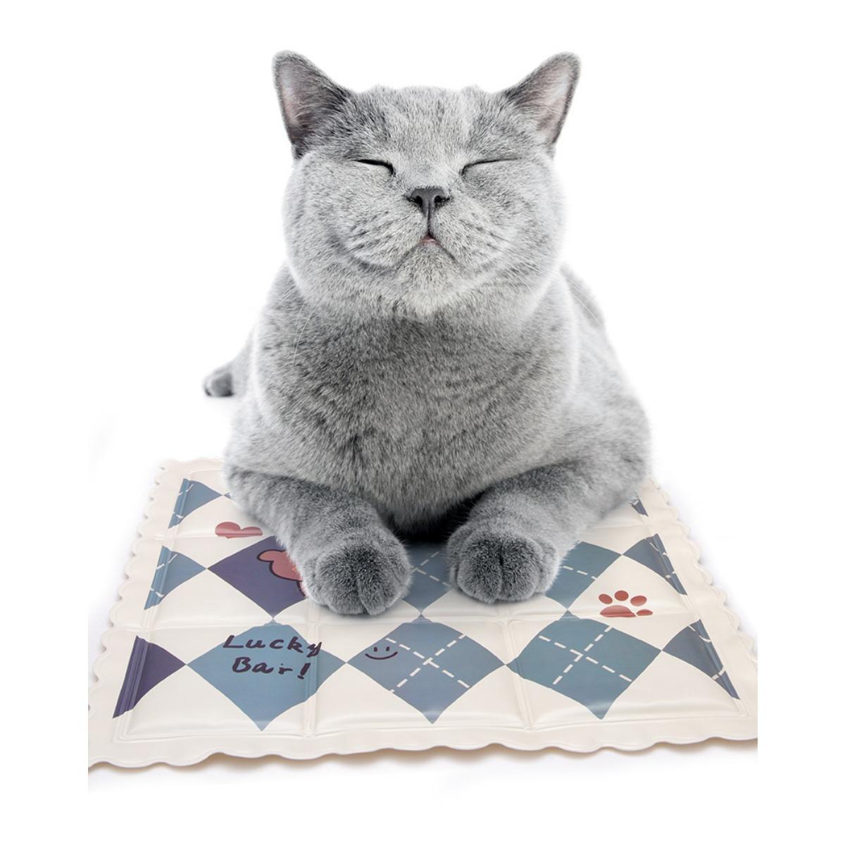 

Дышащая сетчатая охлаждающая подстилка для кошек и собак - Летняя ледяная скользкая ткань, Прямоугольная лежанка для питомцев, чтобы сохранить прохладу и комфорт, Охлаждающая подстилка для собак 35x35cm