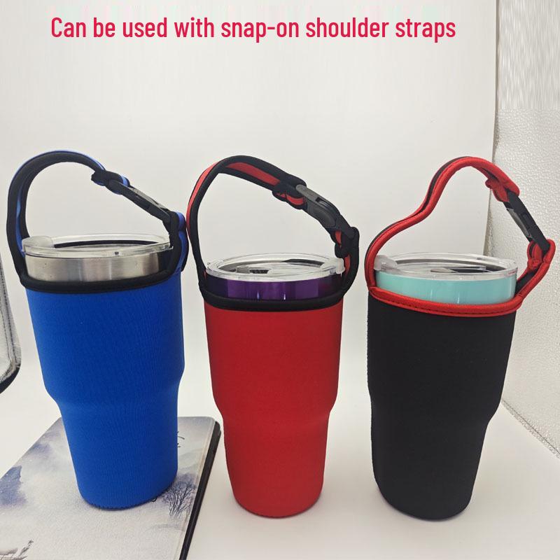 30oz Portable Insulated Ice Bucket Sleeve - Anti-Fall, Heat & Scratch-Proof, Diving Material Cup Bag.