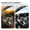 Carbon Fiber Car Anti-Slip Steering Wheel Cover Decorative Cover Protective Cover For KIA Sorento Stinger Soul Spectra Niro QJ2