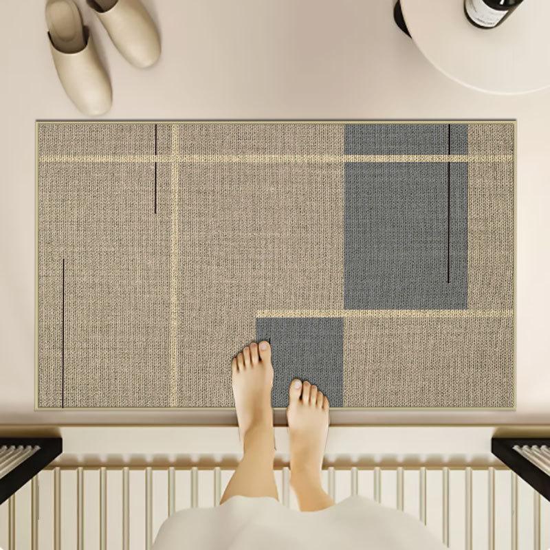 Entrance Door Mat Foot Mat Water Absorbing and Anti Slip Entrance Door Bathroom Entrance Hall Kitchen Carpet