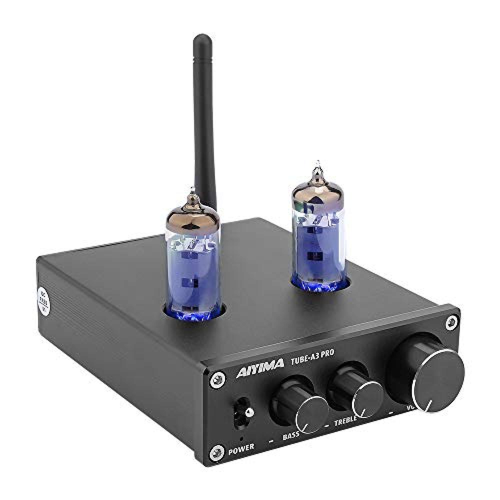 AIYIMA Tube A3 PRO Vacuum Tube preamp with Bluetooth 5.0 and A03 2.1 Channel Bluetooth Power Amplifier (50W+50W+100W) Bundle Aiyima Tube A3 Pro Vacuum Tube Preamp 2 Channel Amplifier Home Stereo Amp  Bubdke