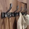 Over The Door Hook Heavy-Duty Door Hanger Coat Rack with 3/4/5 Hooks Hangers for Hanging Keys Hats Clothes Umbrellas